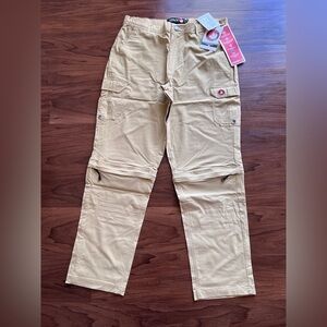 Men's Tan Cargo Zip-Off Utility Pants